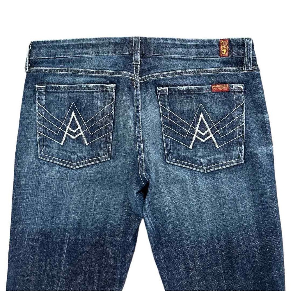 7 For All Mankind Women's Blue Boot Cut Jeans